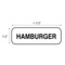 Nevs Hamburger Label 1/2" x 1-1/2" DIET-529 - alternate 2